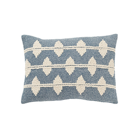 Blue and Natural Pillow