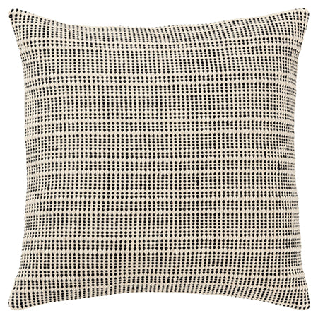 Black and Beige Woven Pillow