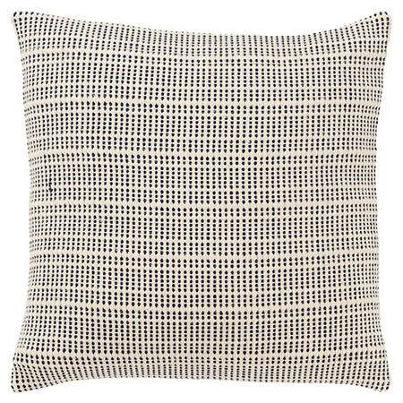 Blue and Natural Woven Pillow