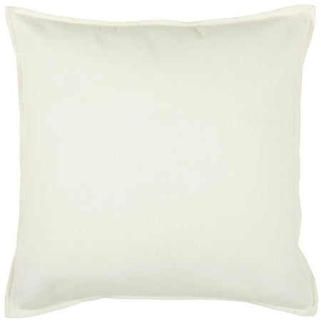 Solid Cream Cotton Pillow