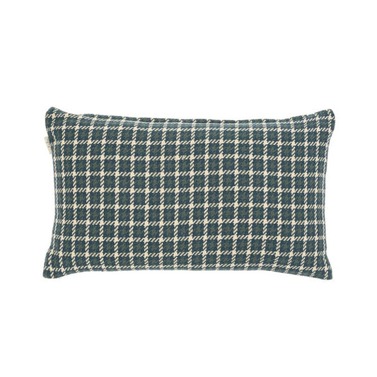 Teal Houndstooth Pillow