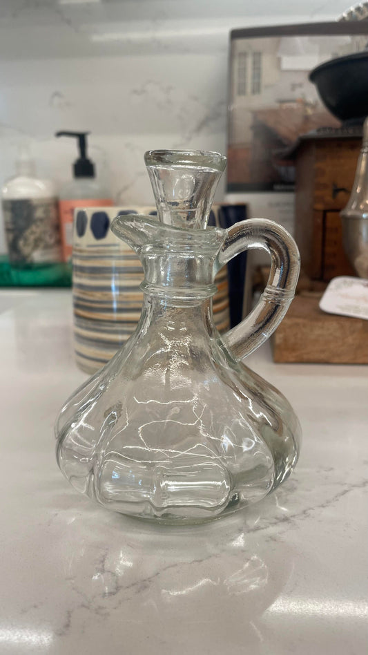 Vtg. Cruet Bottle with Stopper