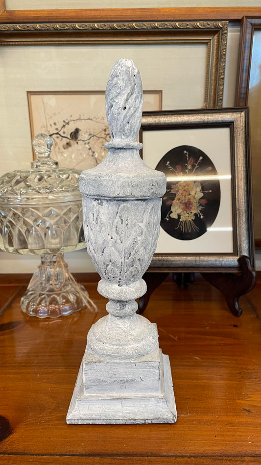 White Decorative Tabletop Finial