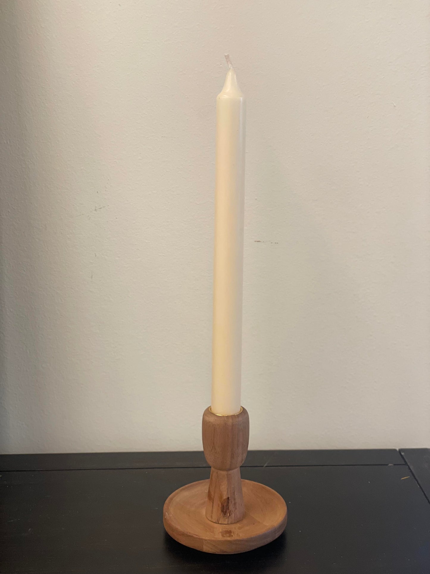 Wooden Candlestick Holder