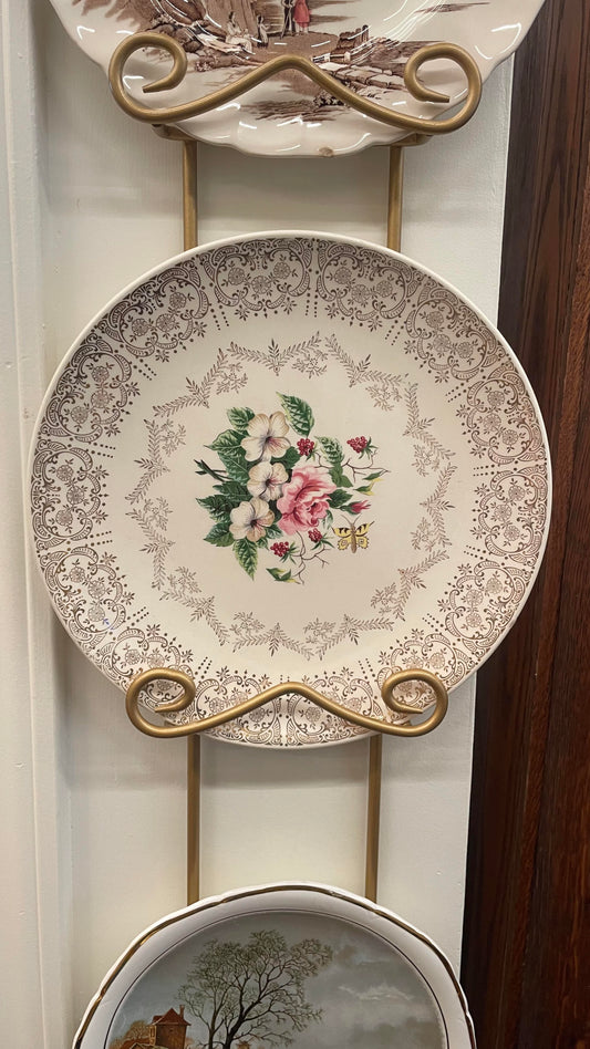 Vintage Floral plate