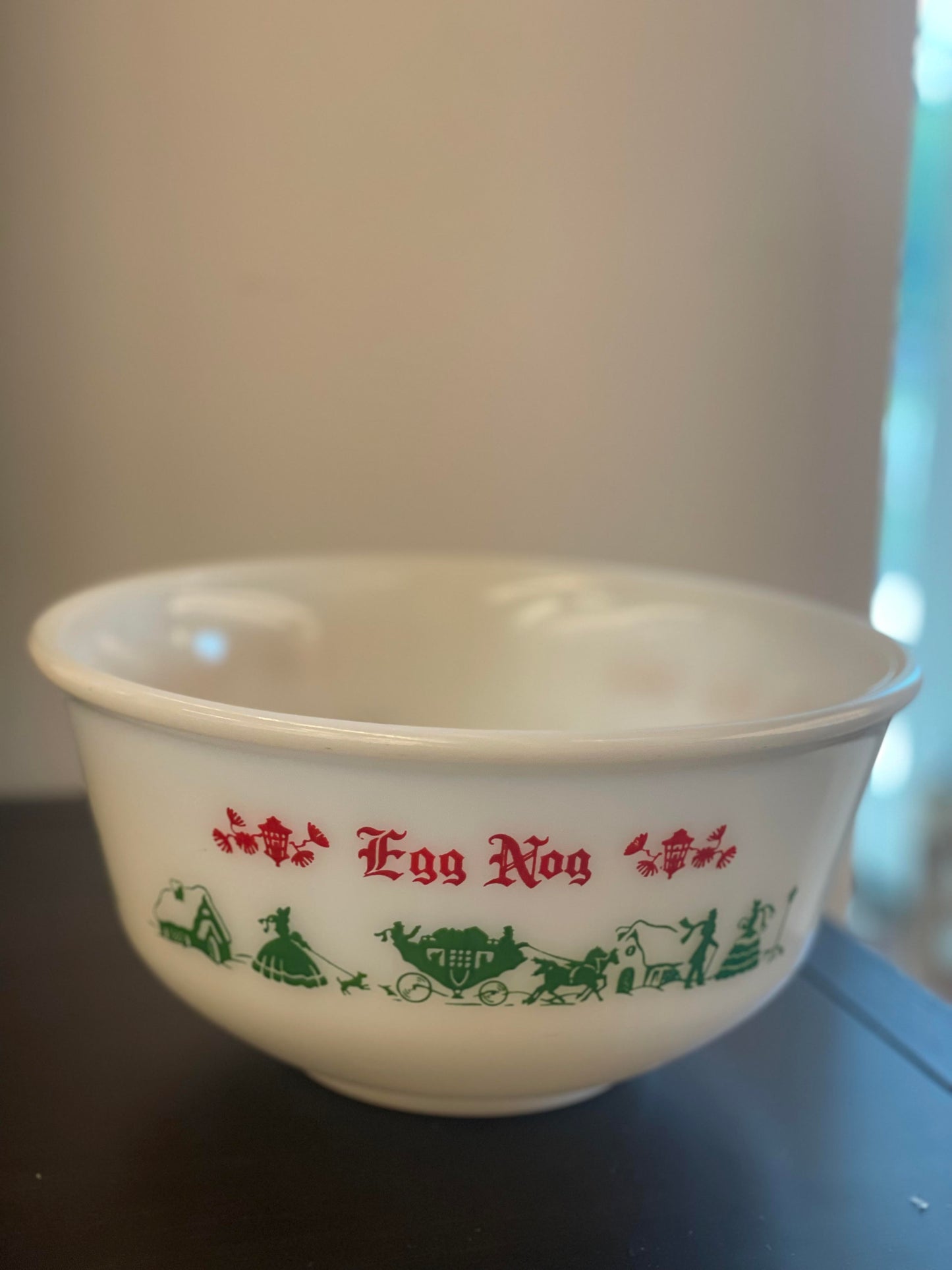 Vtg. Hazel Atlas Eggnog Bowl