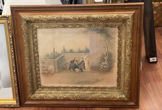 Vtg. Painting in Ornate Frame