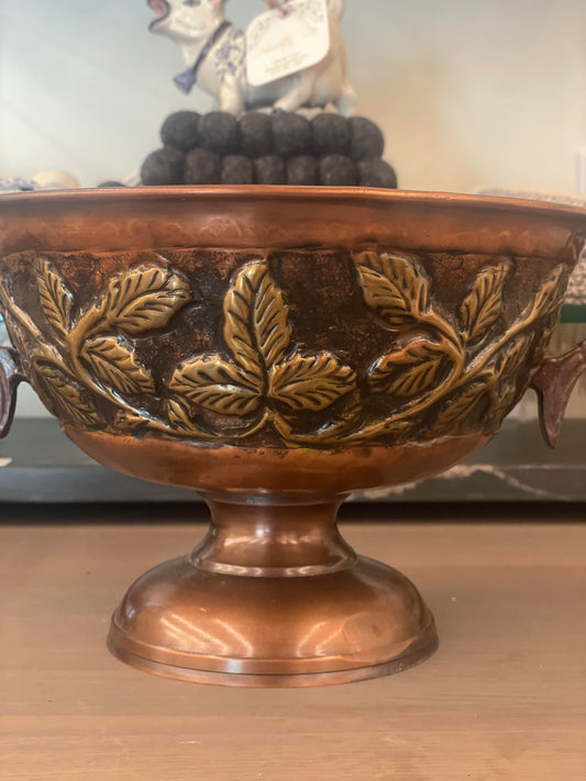 Copper Pedestal Bowl