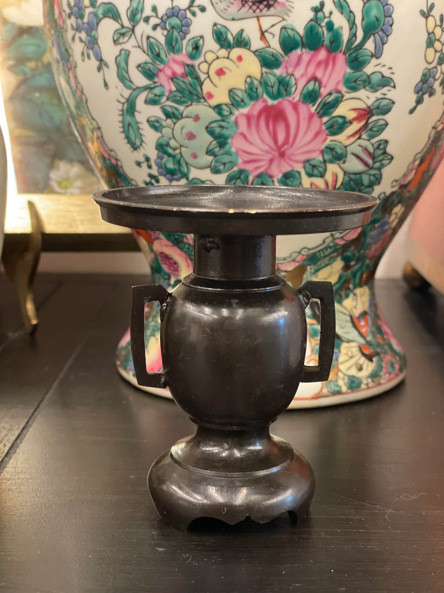 Vtg. Japanese Candle Holder