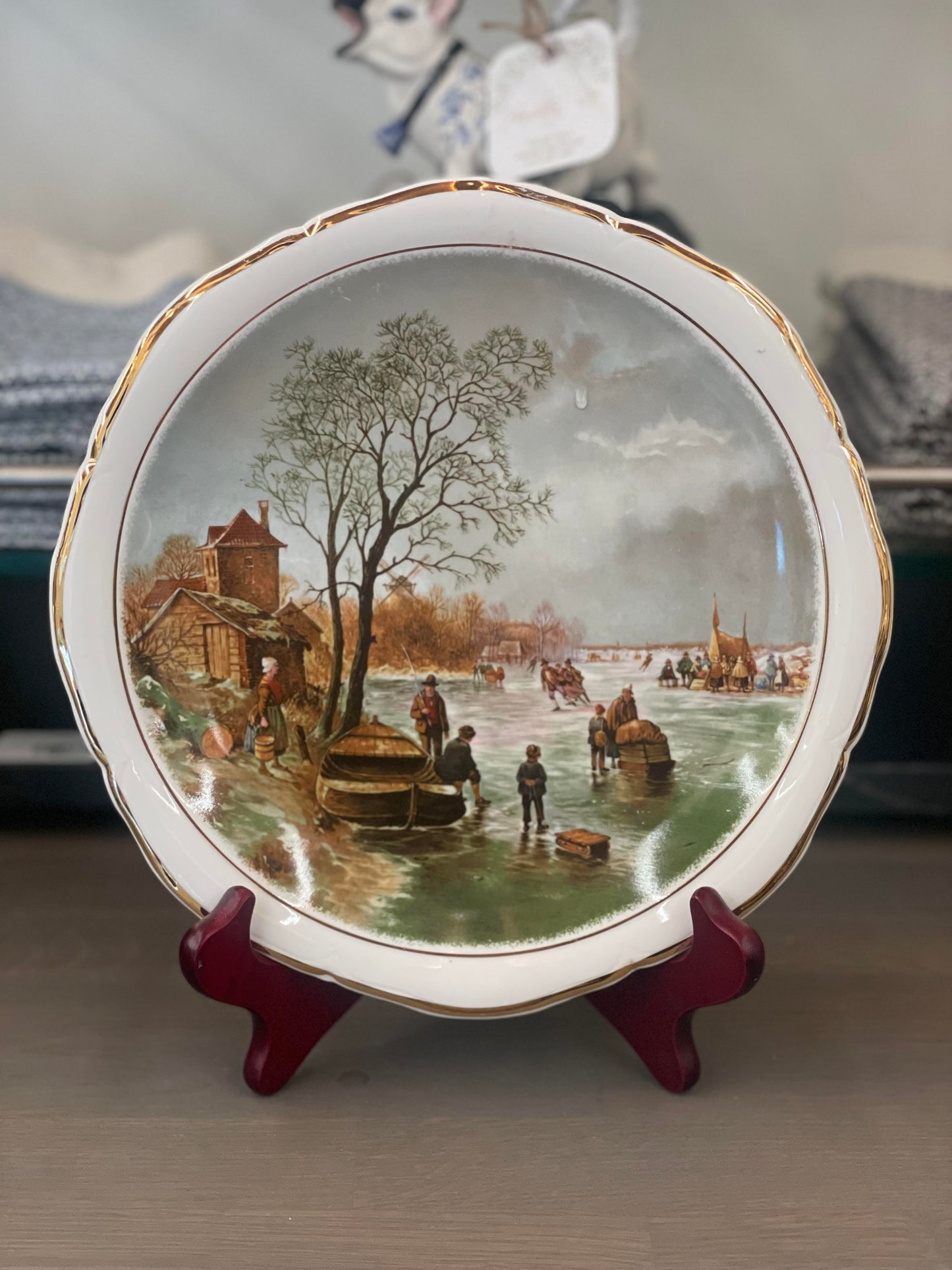 "Landscape in Winter" Plate