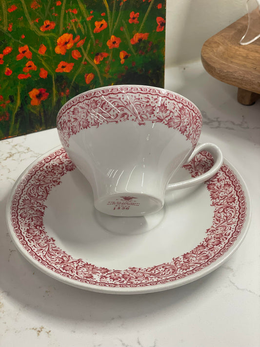 7 Laveno Cups and Saucers