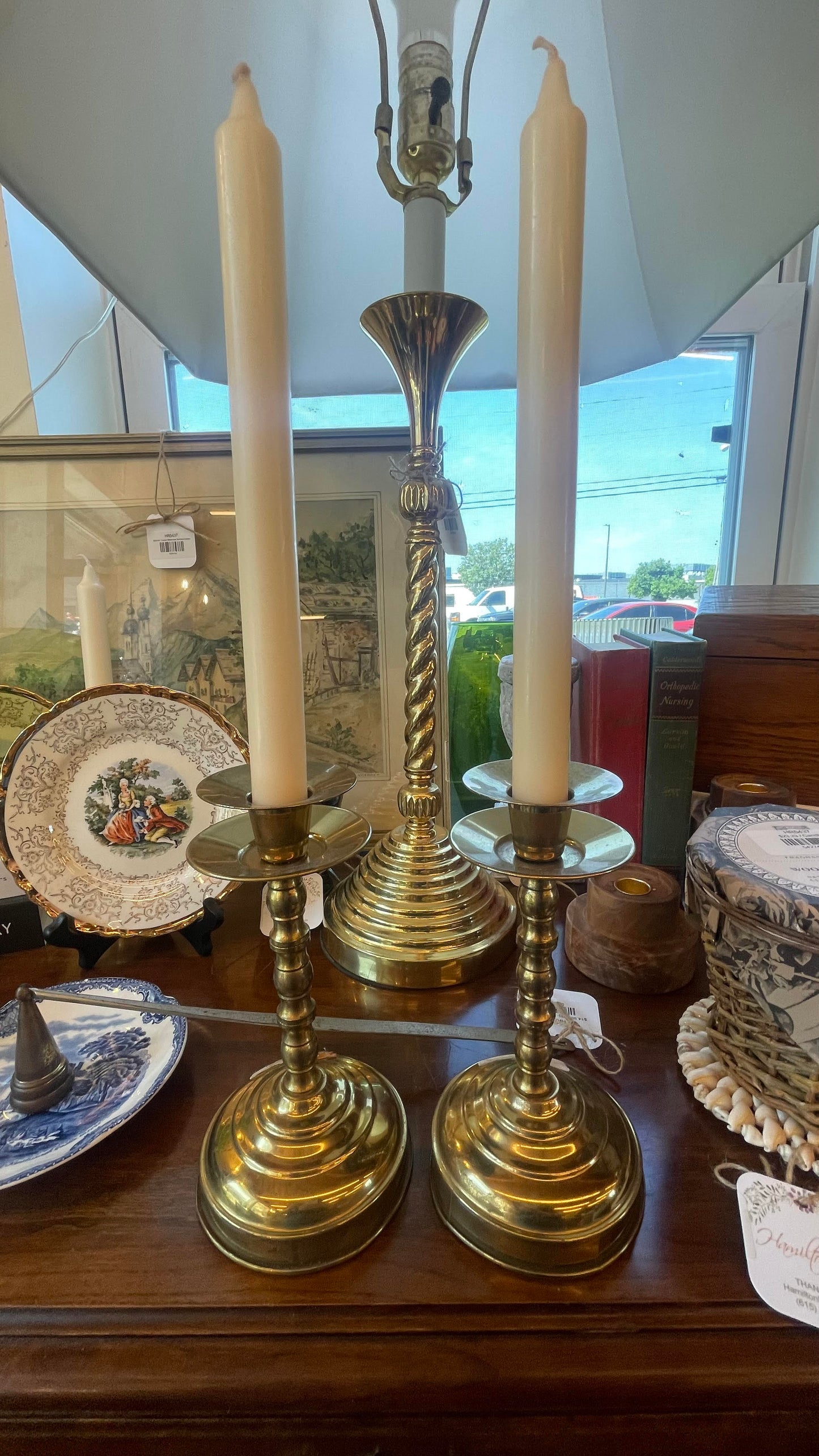 Pair of Brass Candlesticks