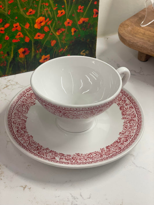 7 Laveno Cups and Saucers