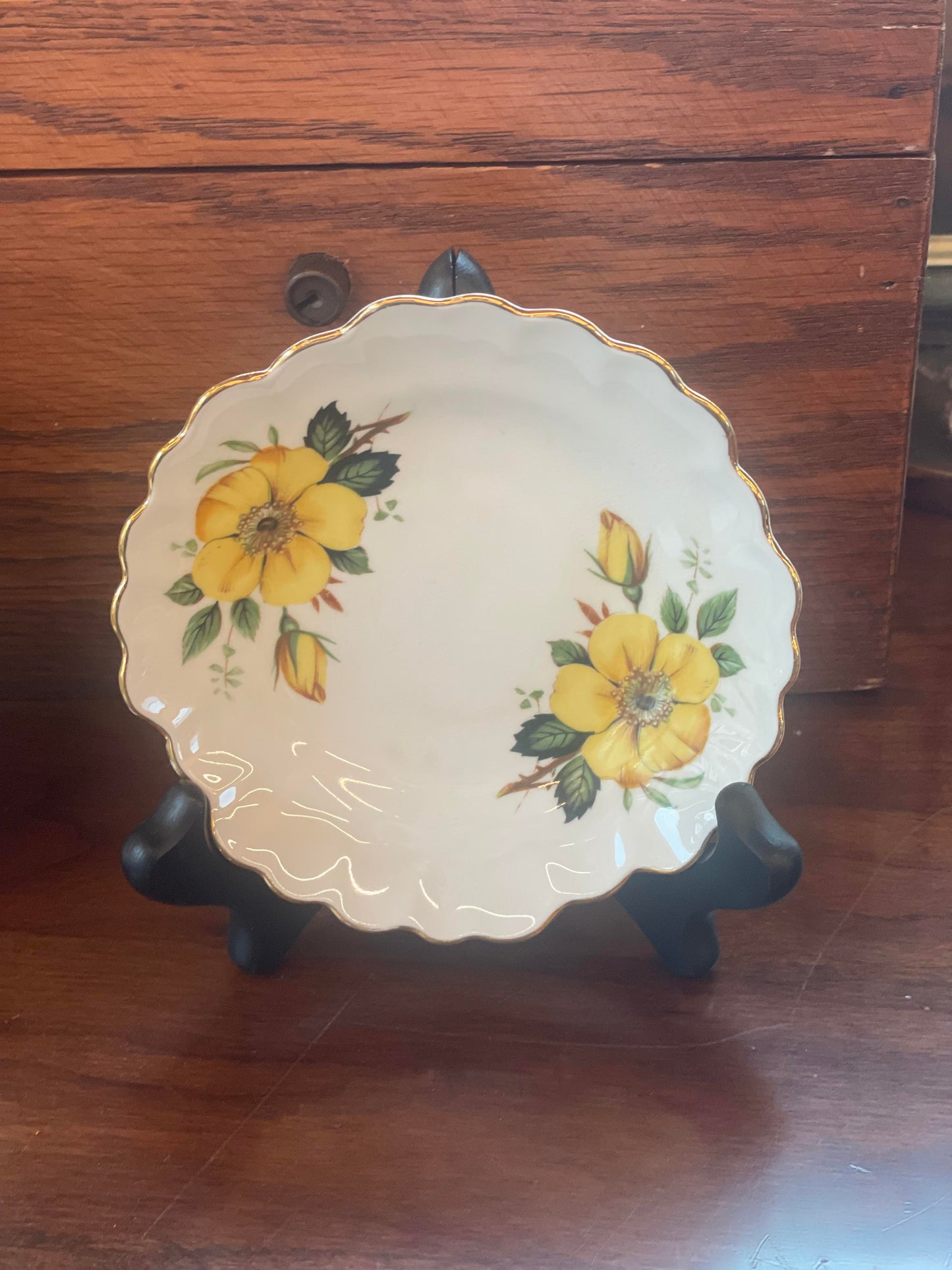 Yellow Adderley Floral Dish