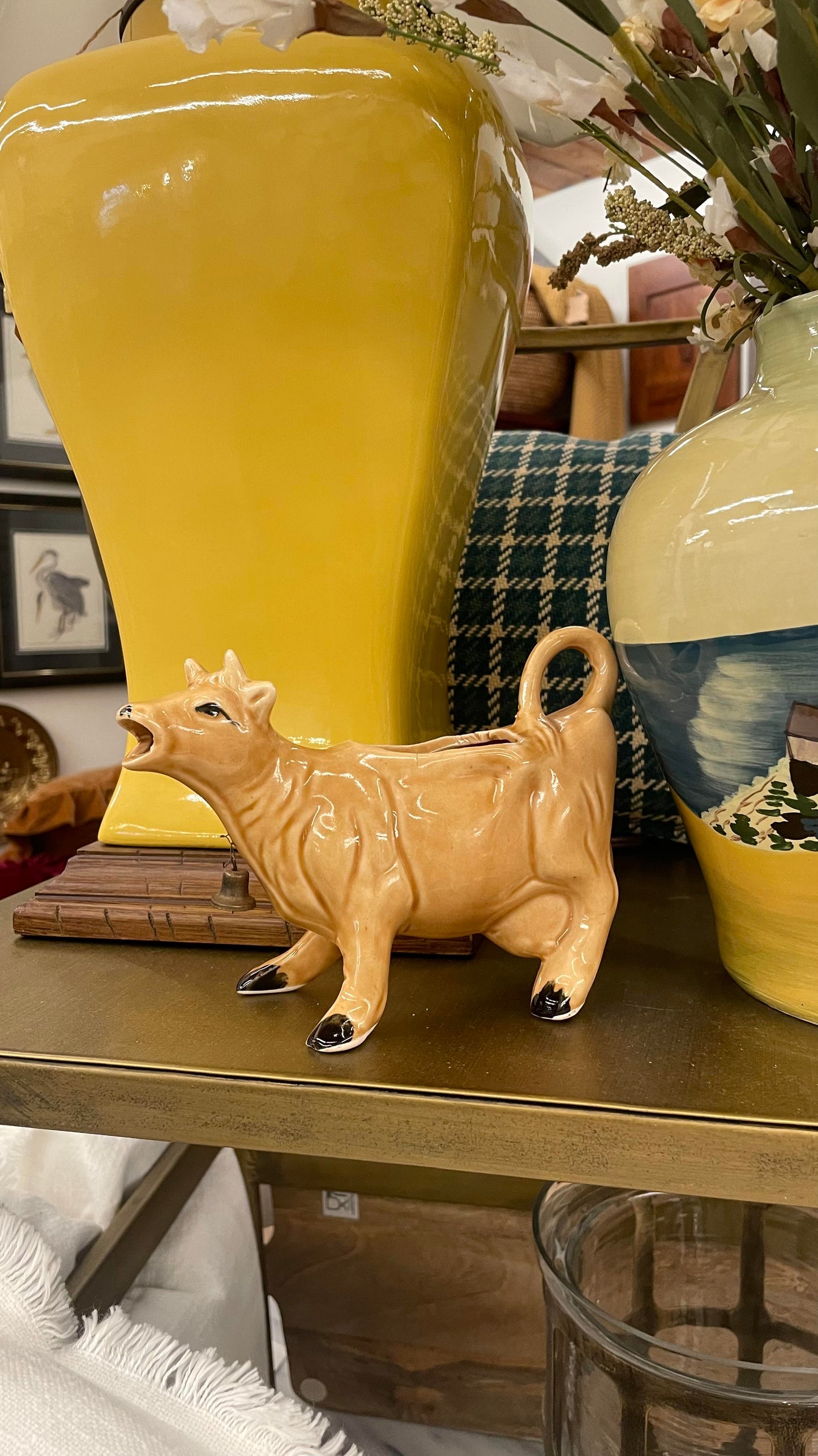 Vintage Brown Cow Creamer