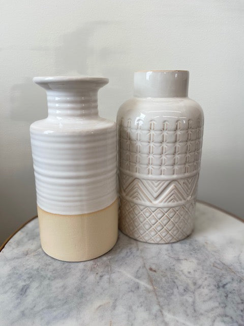 White Medium Vase