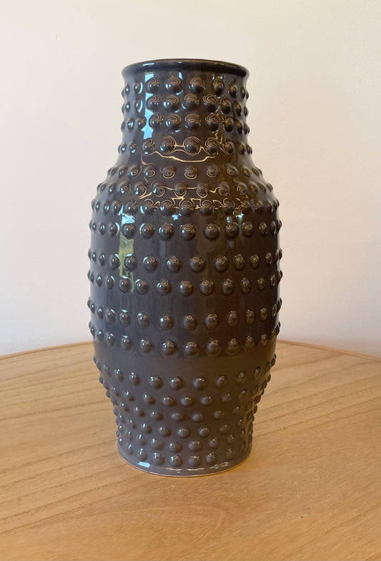 Charcoal Dotted Vase