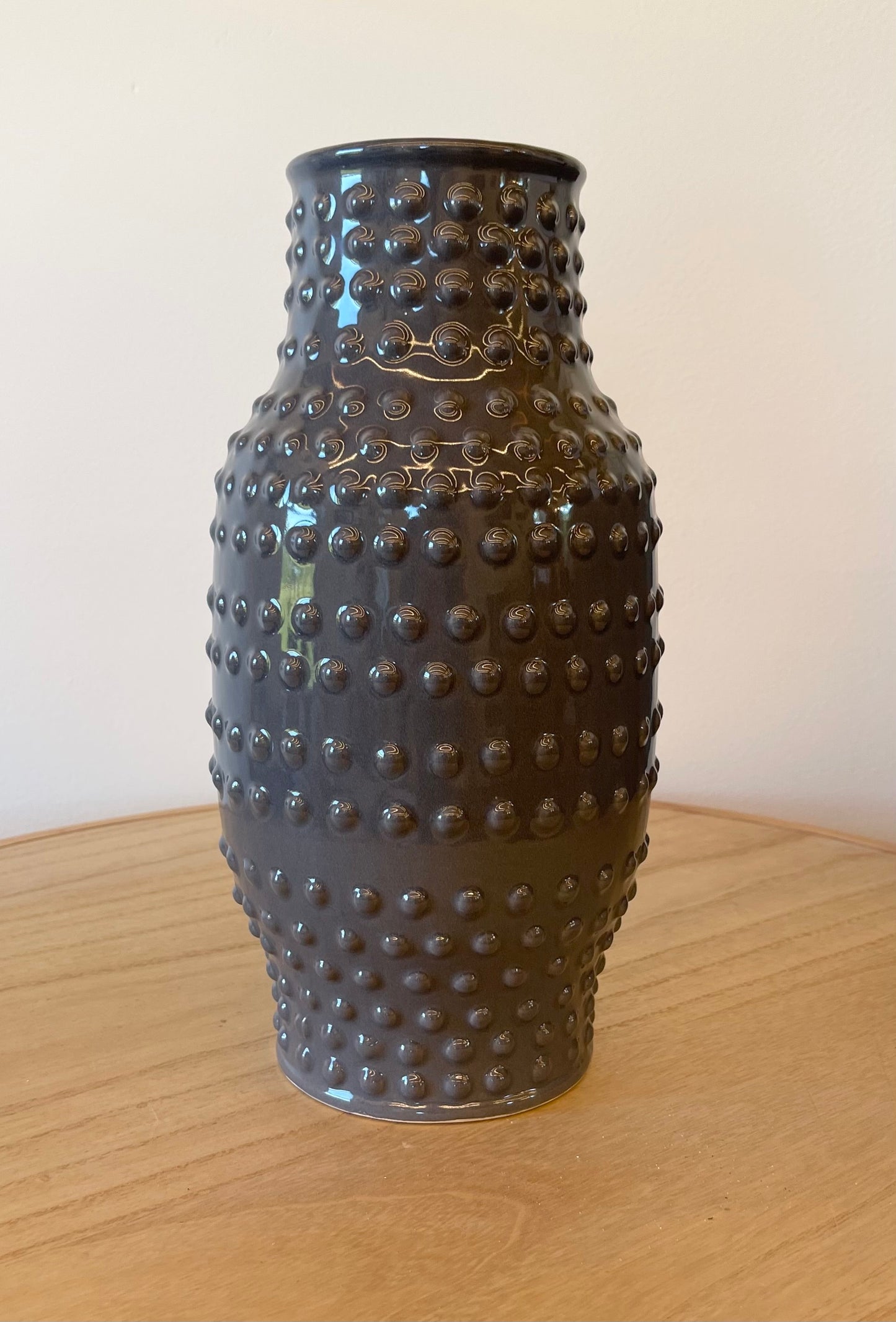 Charcoal Dotted Vase