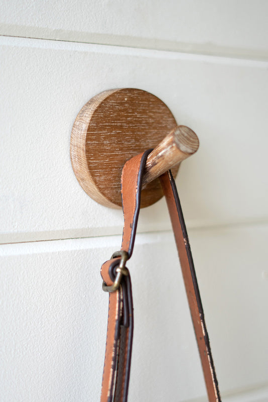 Circular Wooden Coat Hook