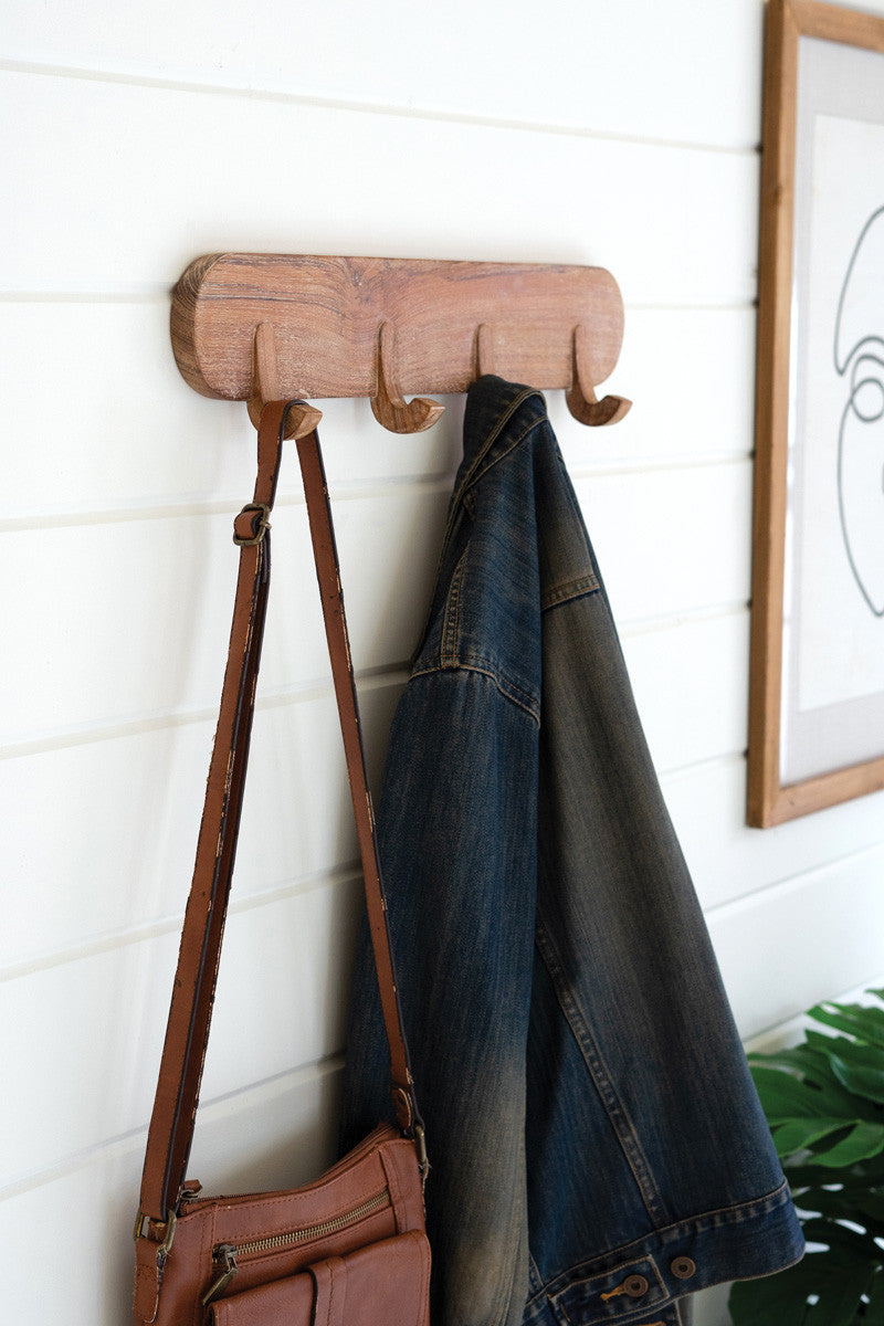 Four Hook Coat Rack