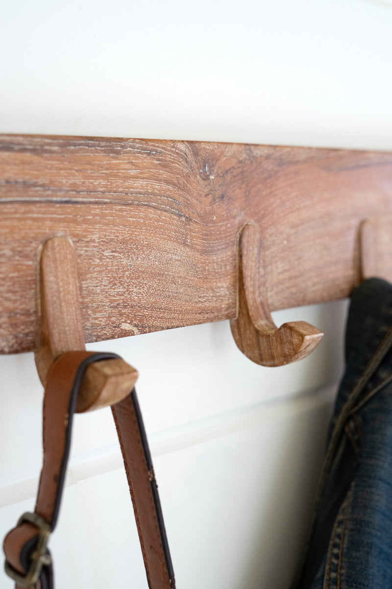 Four Hook Coat Rack